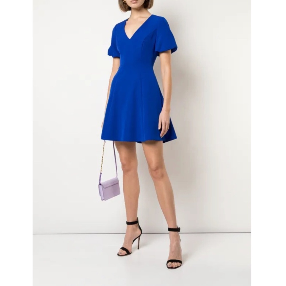 Milly Amelia Cady Dress In Cobalt Blue - Picture 3 of 16